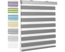 Jaloezieën - Raambekleding - Privacy - Stof en warmte isolerend - 90x240 cm - Donkergrijs