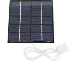 Draagbare Zonne Charger - Zonnepaneel Oplader - Outdoor Activiteiten - Milieuvriendelijk Energie Besparen - 12 Watt - Zwart