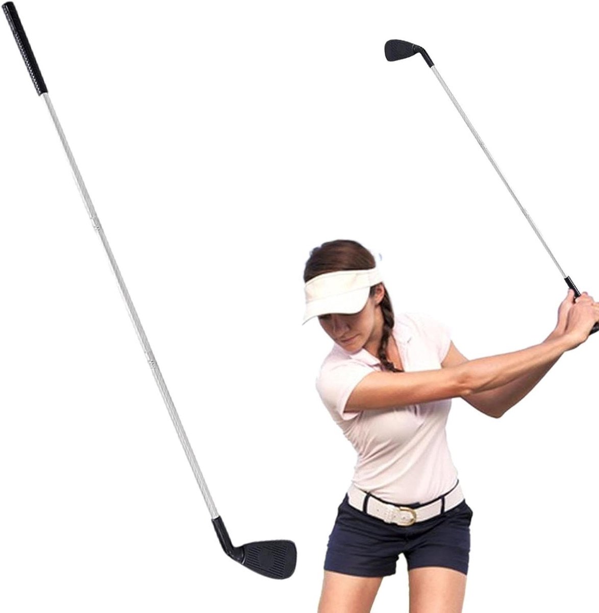 Golf Putter - Mini Golfclub - Buiten Sport - Gereedschapsvrije Montage - Verstelbare Lengte - Zilver