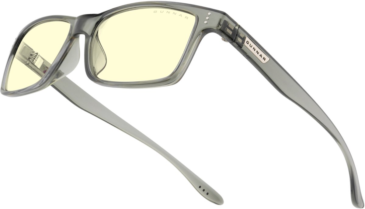 GUNNAR - Vertex Gaming Bril - Computerbril - Blauw Licht Bril - Blue Light Glasses 1.5 Sterkte - Smoke - Amber