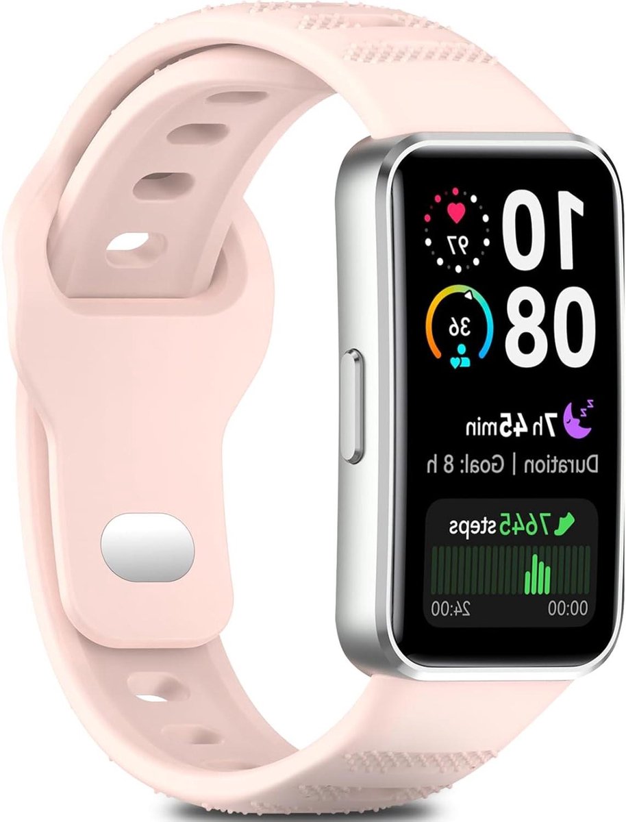 Reservearmband - Smartwatch band - Dagelijks gebruik - Snelsluiting systeem - 16 mm breed - Zwart