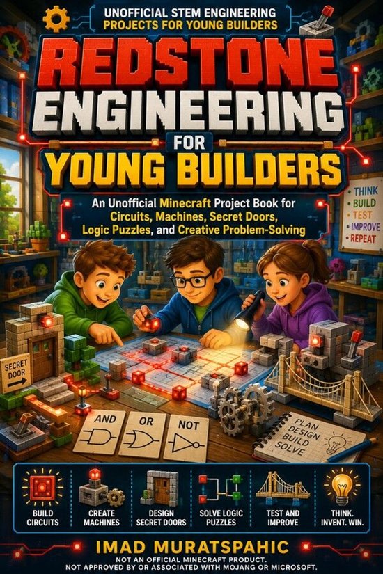 Redstone Engineering for Young Builders - cover