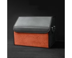 Kofferbaktas - Auto Organizer - Kofferbak Ordenen - Opvouwbaar Deksel - 41 x 32 x 8 cm - Oranje