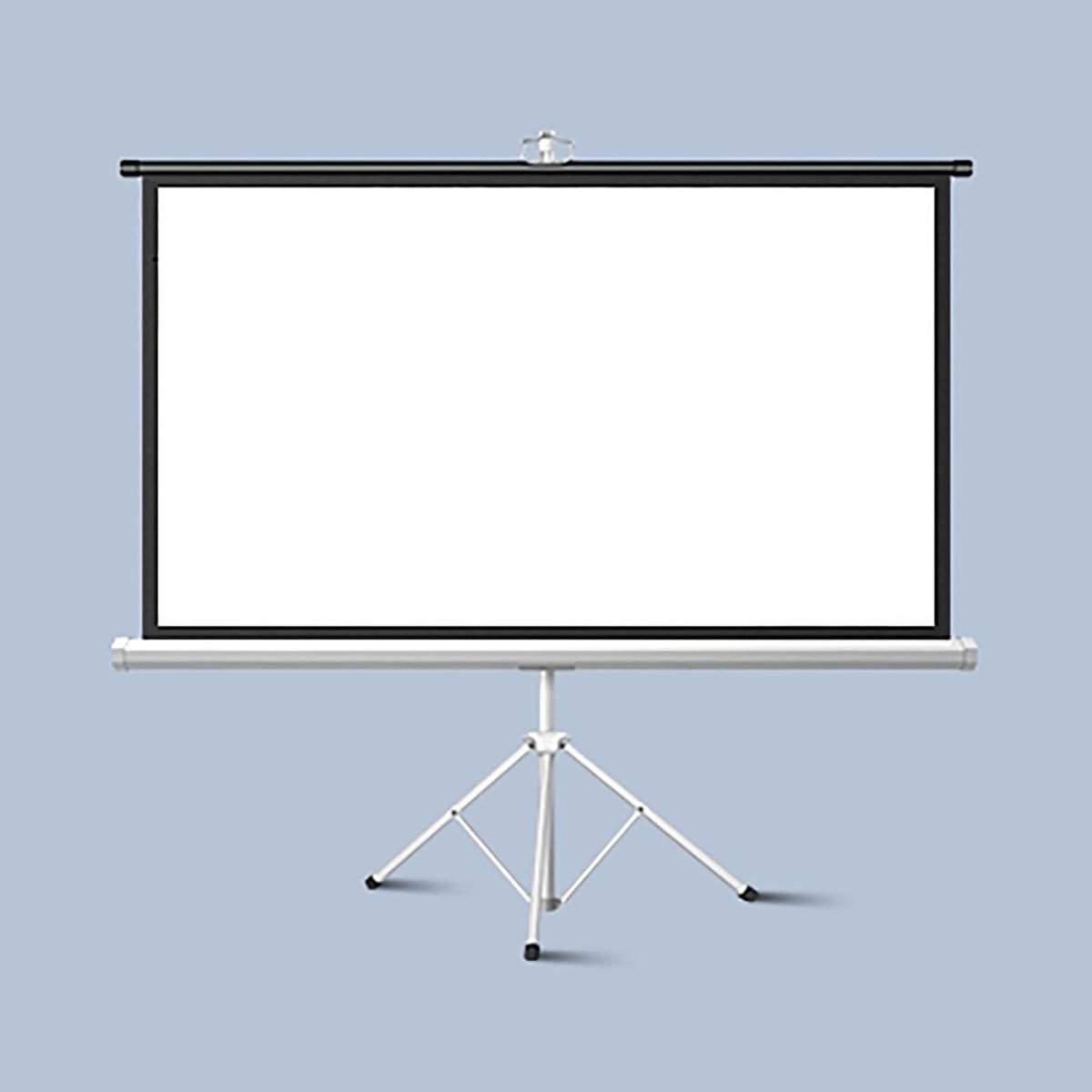 Projectiescherm met standaard - Vloerscherm Opvouwbaar - Thuisbioscoop Creëren - Kreukvrij Glasvezel - 60 inch 4:3/16:9 - Wit