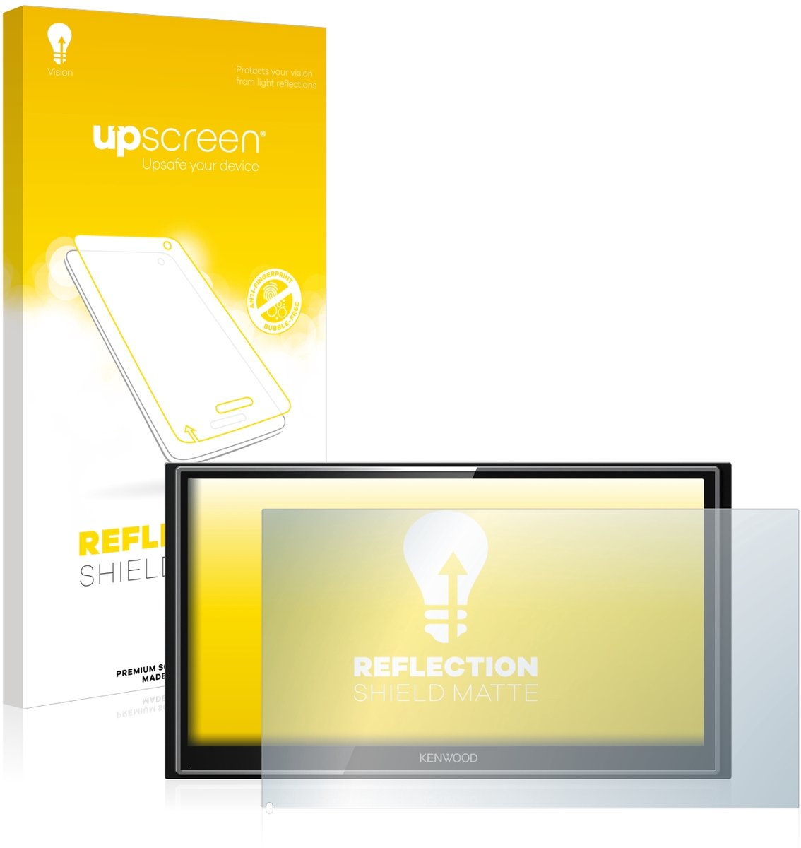 upscreen - Screenprotector voor Kenwood DMX7018DABS - Folie Beschermfolie anti glare matte