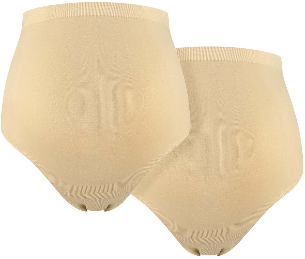 Prénatal zwangerschapsslip seamless 2 stuks - Zwangerschapskleding - Beigebruin-M