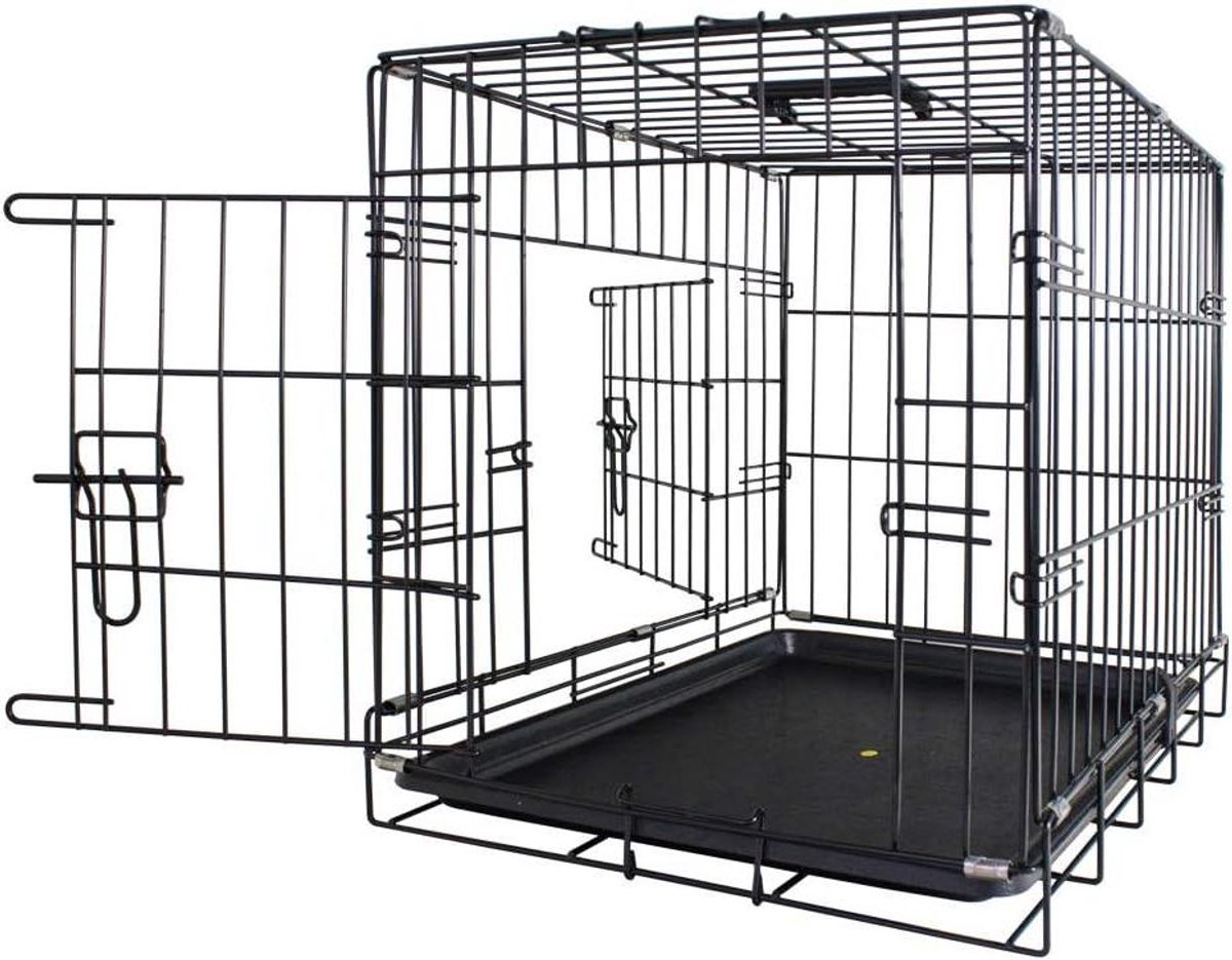 Hondenkooi - Reismand - Veilig Vervoer - Opvouwbaar Design - 76 x 46 x 53 cm - Zwart