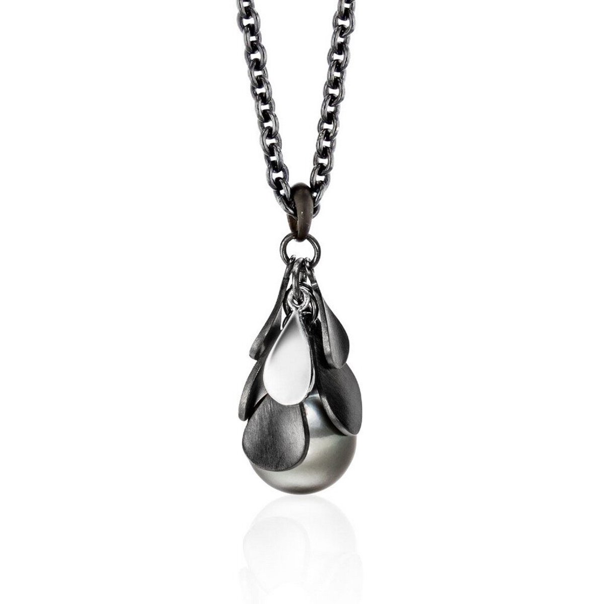 Luna-Pearls - 216.0846 - Ketting - 925/-Zilver met Tahiti gekweekte parel