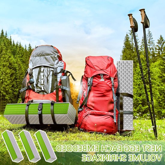 Ultralichte Vouwmat 180 x 60 cm - Weerbestendige Schuimmat voor Kamperen en Buitenactiviteiten — afbeelding 4