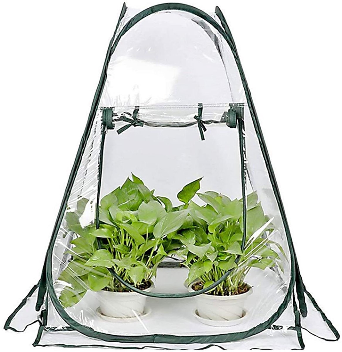 Pop-up Broeikas Klein - Overwinteringstent voor Planten Bloempot Mini-broeikas Winterbescherming (70 x 70 x 80 cm)