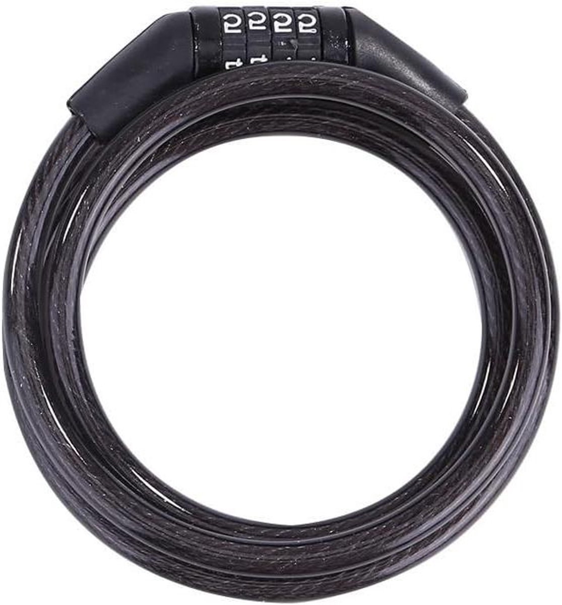 Fietskettingslot - Combinatieslot - Fiets Beveiligen - Hoge Weerstand - 110 cm - Zwart