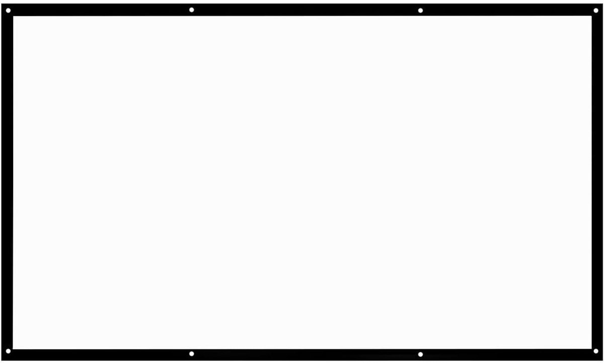 Projectorscherm - Opvouwbaar Scherm - Thuisbioscoop Maken - Draagbaar Ontwerp - 120 Inch - Wit Zwart