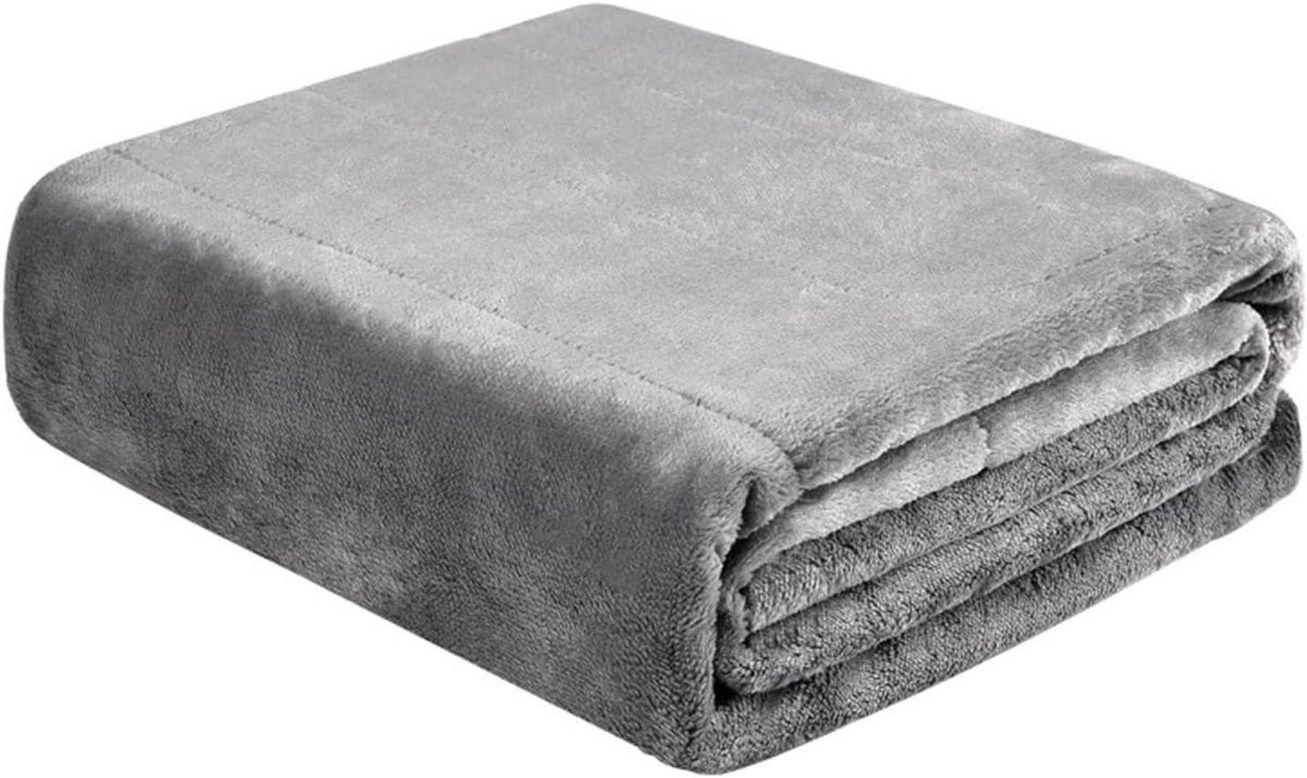 Elektrische deken - Verwarmde plaid - Warm blijven - USB verwarming - 80x140 cm - Grijs