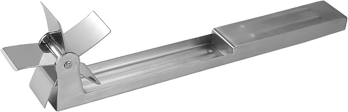 Watermeloen Snijder - Fruit Snijder Wiel - Fruit Snijden - Antislip Greep - 30 cm - Zilver