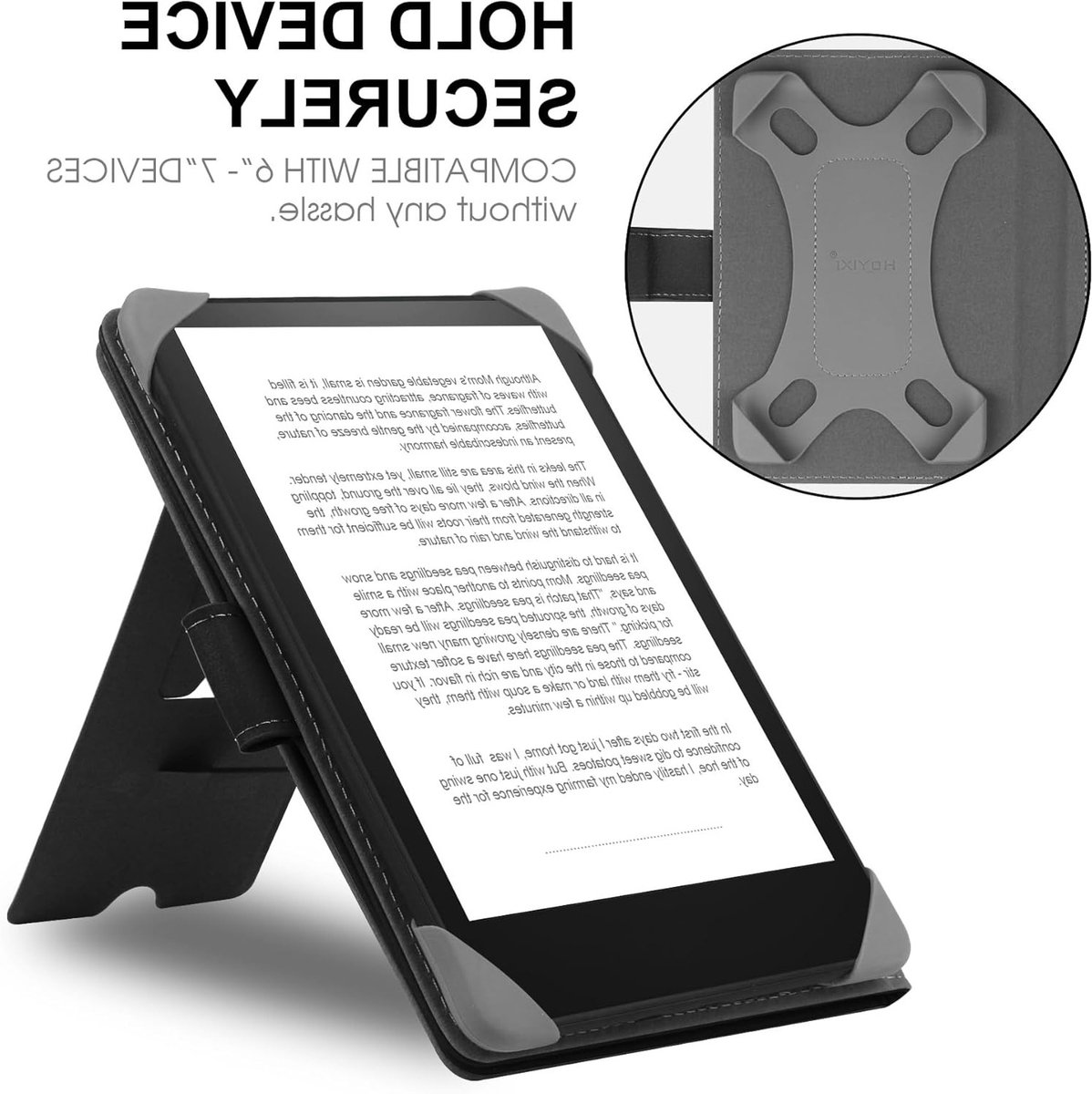 Universele Beschermhoes voor 6.8 Inch en 7 Inch E-Readers - Geschikt voor Kindle, Kobo en PocketBook - E-book Reader Cover met Schokbestendige Bescherming – foto 4