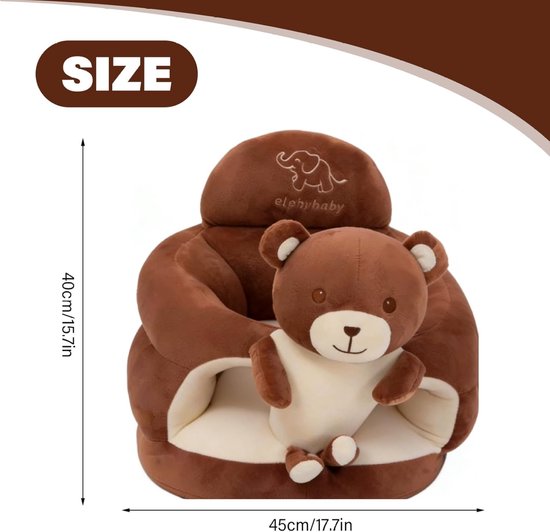 Baby Zit Stoel - Baby Zetel Baby Leuning - Baby Leren Zitten - Ergonomische Rugsteun — afbeelding 5