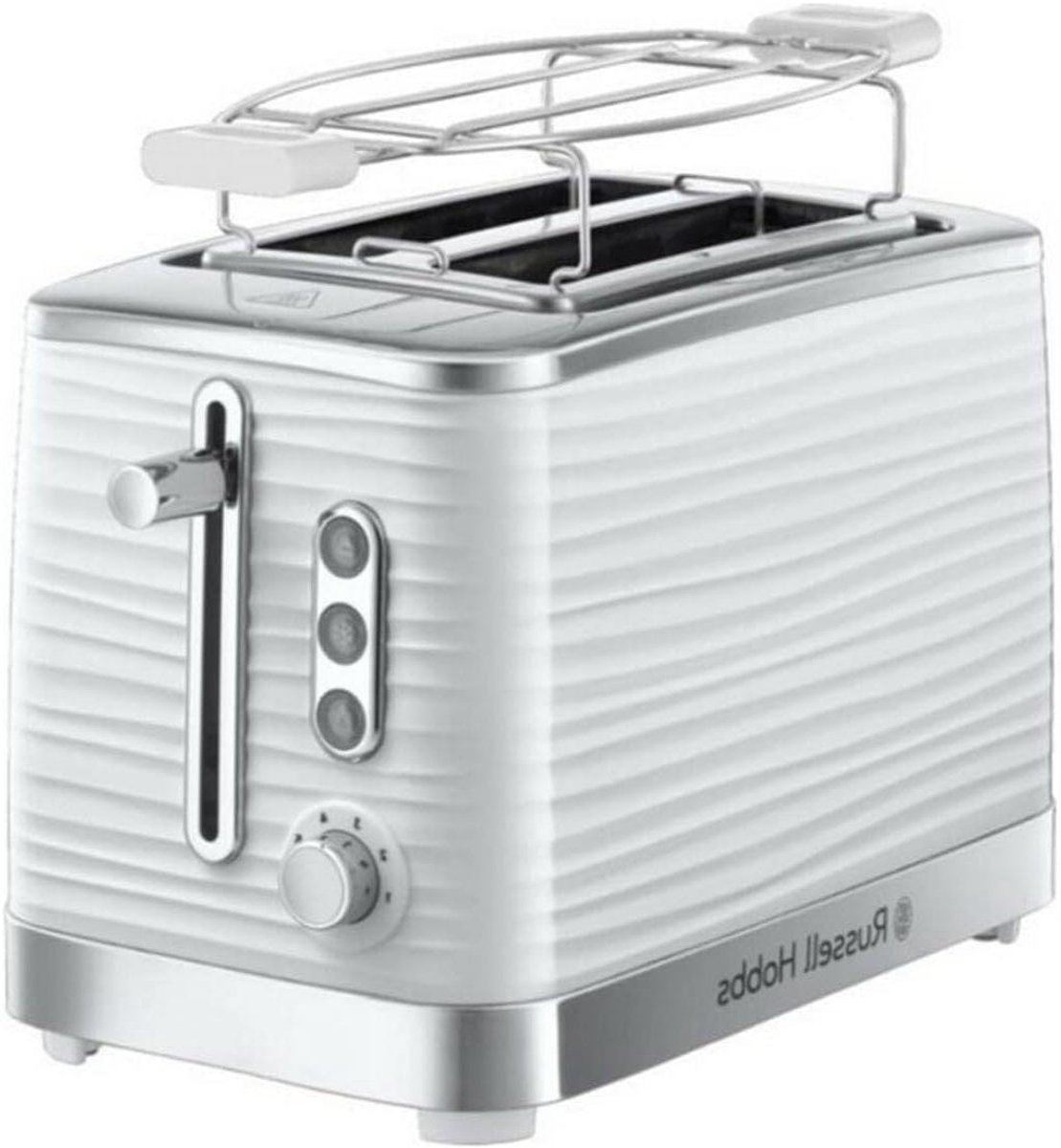 Broodrooster - Toastapparaat - Ontbijt Maken - Opwarmrek - 2 Sleuven - Wit