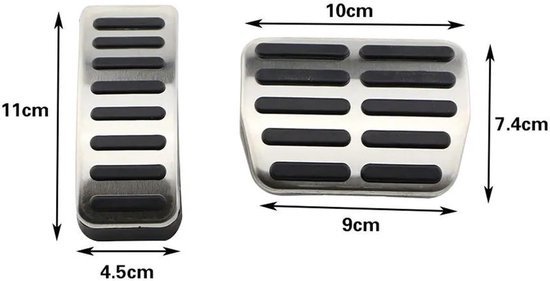 Pedaalhoezen Auto - Universele Pedaalpads - Verbeter Rijervaring - Antislip Rubber - 2 Stuks - Metaal — afbeelding 4