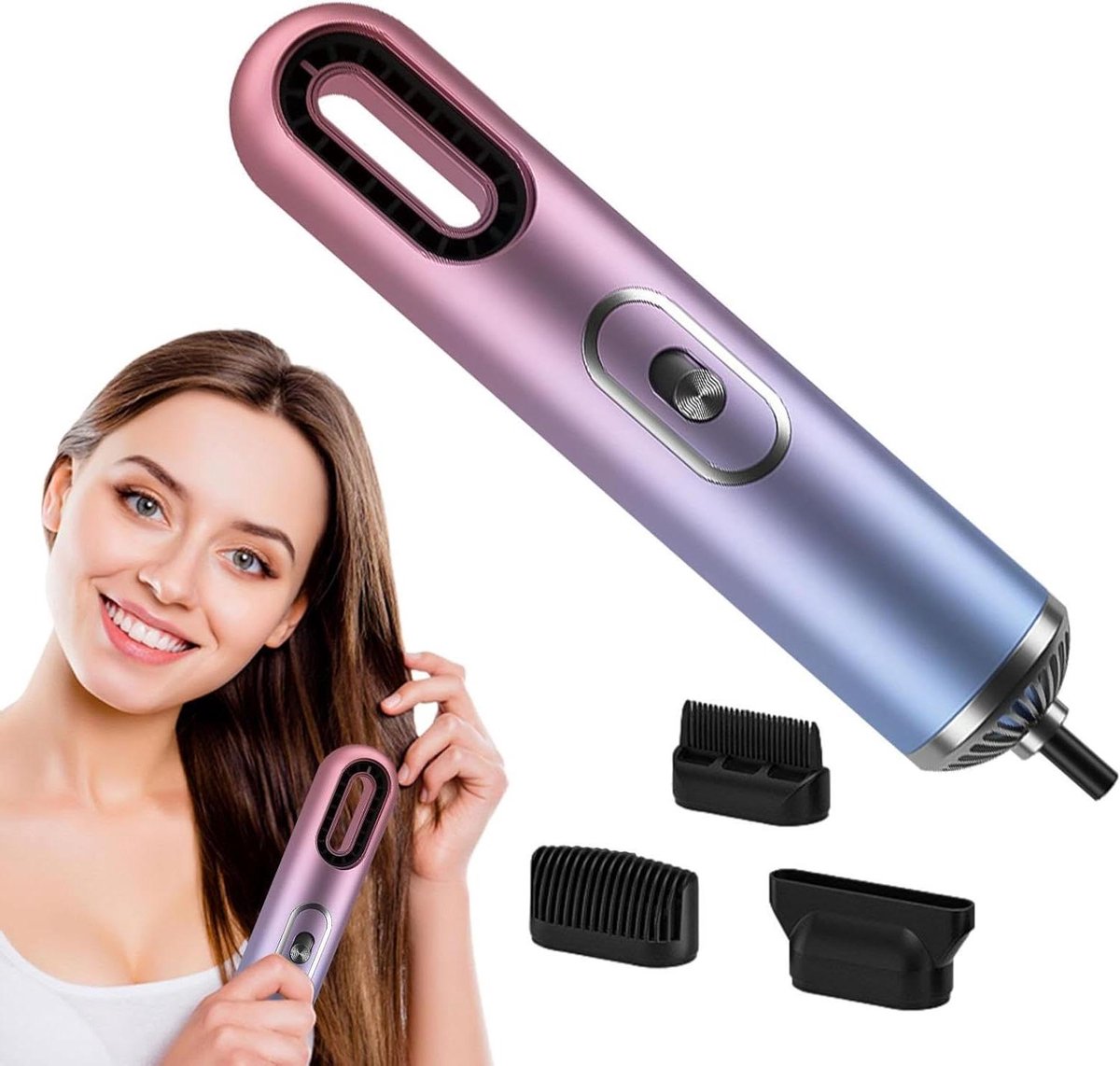 Hot Air Brush - Haarstyling Borstel - Snel Haar Drogen - Negatieve Ion Technologie