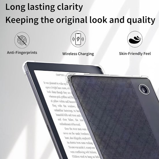 Transparante TPU hoes Geschikt voor Kobo Libra Colour N428 (2024) - flexibel - krasbestendig - dagelijkse bescherming — afbeelding 3