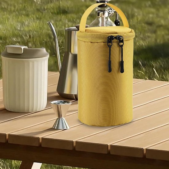 Camping Gasfles Tas - Propaan Fles Cover - Buiten Reizen - Dubbele Ritssluiting - 22 x 15 x 2 cm — afbeelding 2