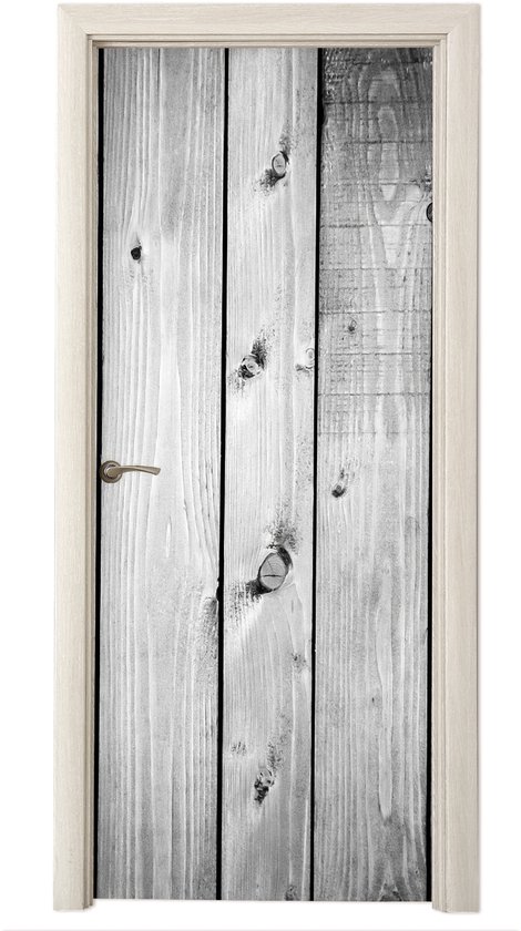 Sticker de porte Wit - Planches - Bois - Sol - 95x215 cm - Poster de porte