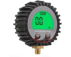 Bandenpomp Digitale Manometer - Bandenspanningsmeter Auto - Bandenspanning Controleren - Nauwkeurige Meting - 3-255 PSI - Wit