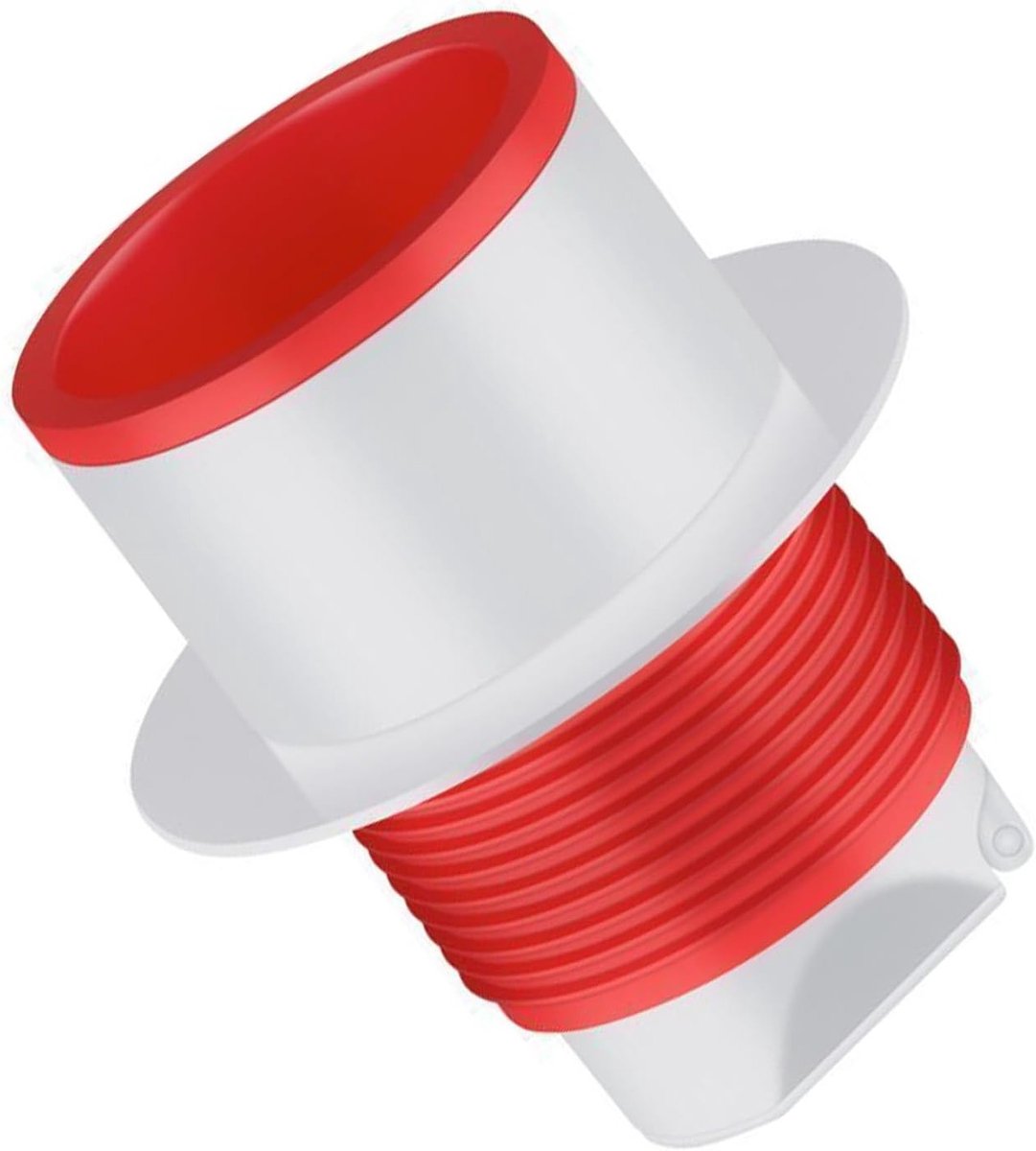 Doucheafvoerplug van PVC, voorkomt terugstroom en geur, geschikt voor 50mm en 75mm buizen, ideaal voor badkamer en keuken, eenvoudig te installeren en duurzaam
