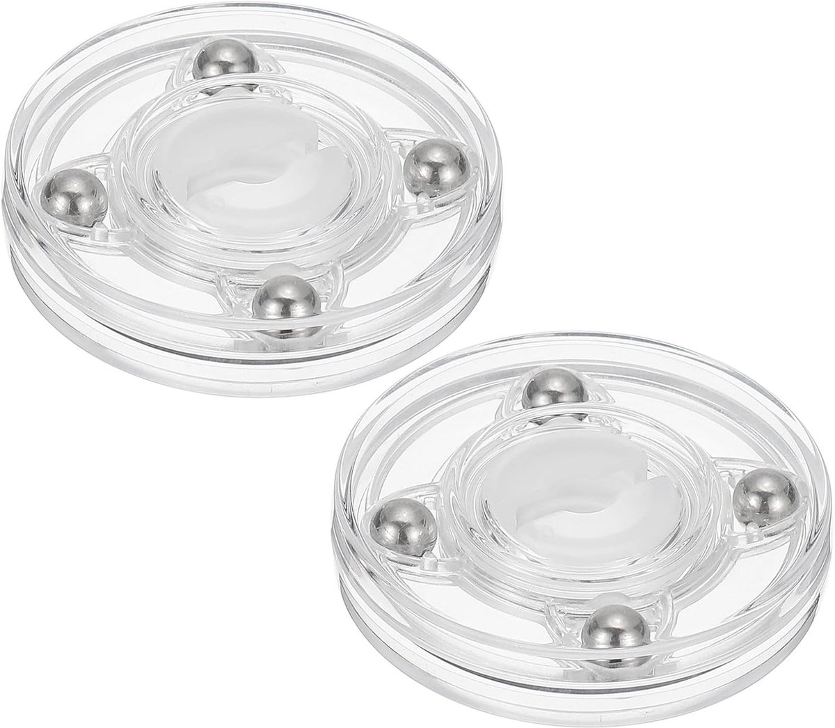 2 Inch Heavy Duty Rotating Swivel Stand met Stalen Kogellagers - 2 Pcs 360° Rotatie Draaitafel Lazy Susan Basis voor Grote Scherm TV Computers Monitoren - Duidelijk