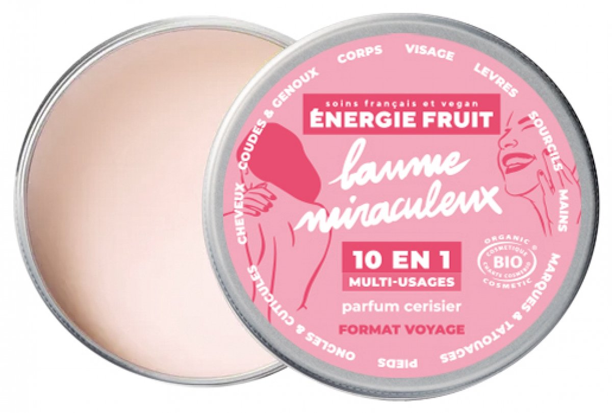 Energie Fruit Wonderbaarlijke Balsem 10in1 Biologisch 38 g (Geur : Kersenbloesem)