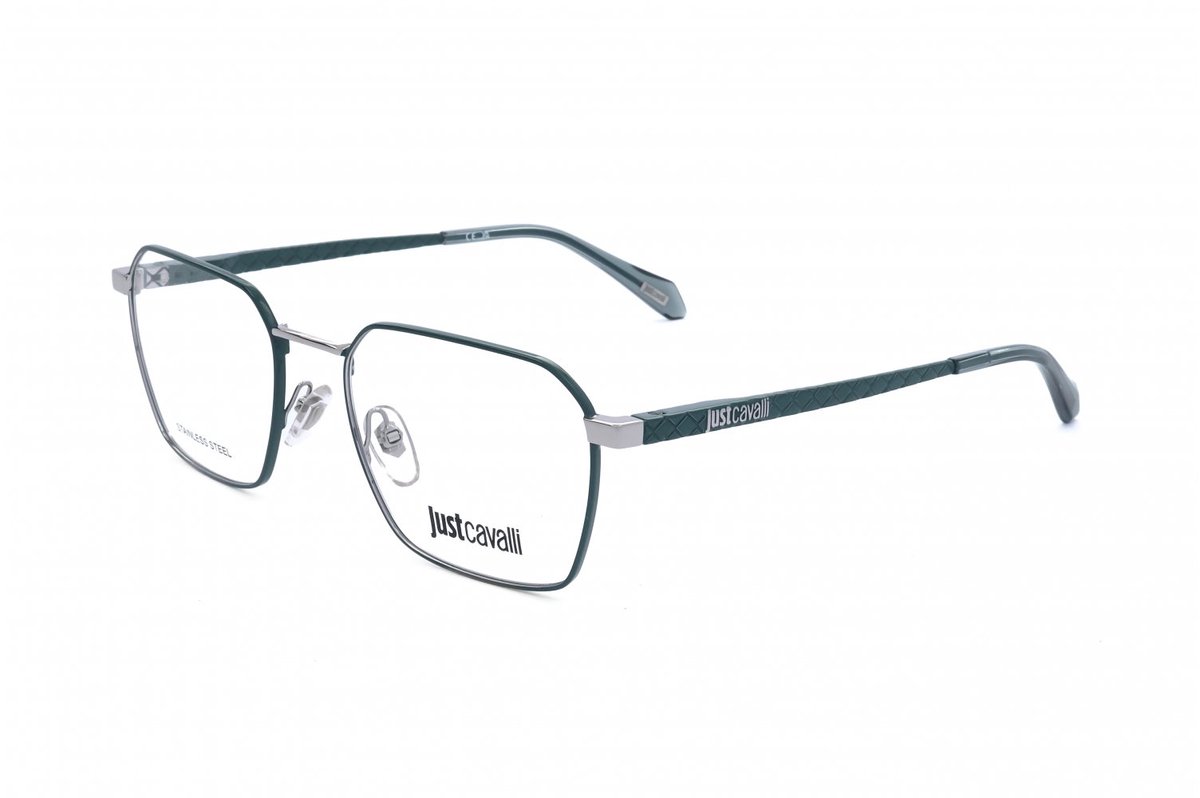 Just Cavalli VJC018 Palladium green 53/19/145 MAN Brilmonturen
