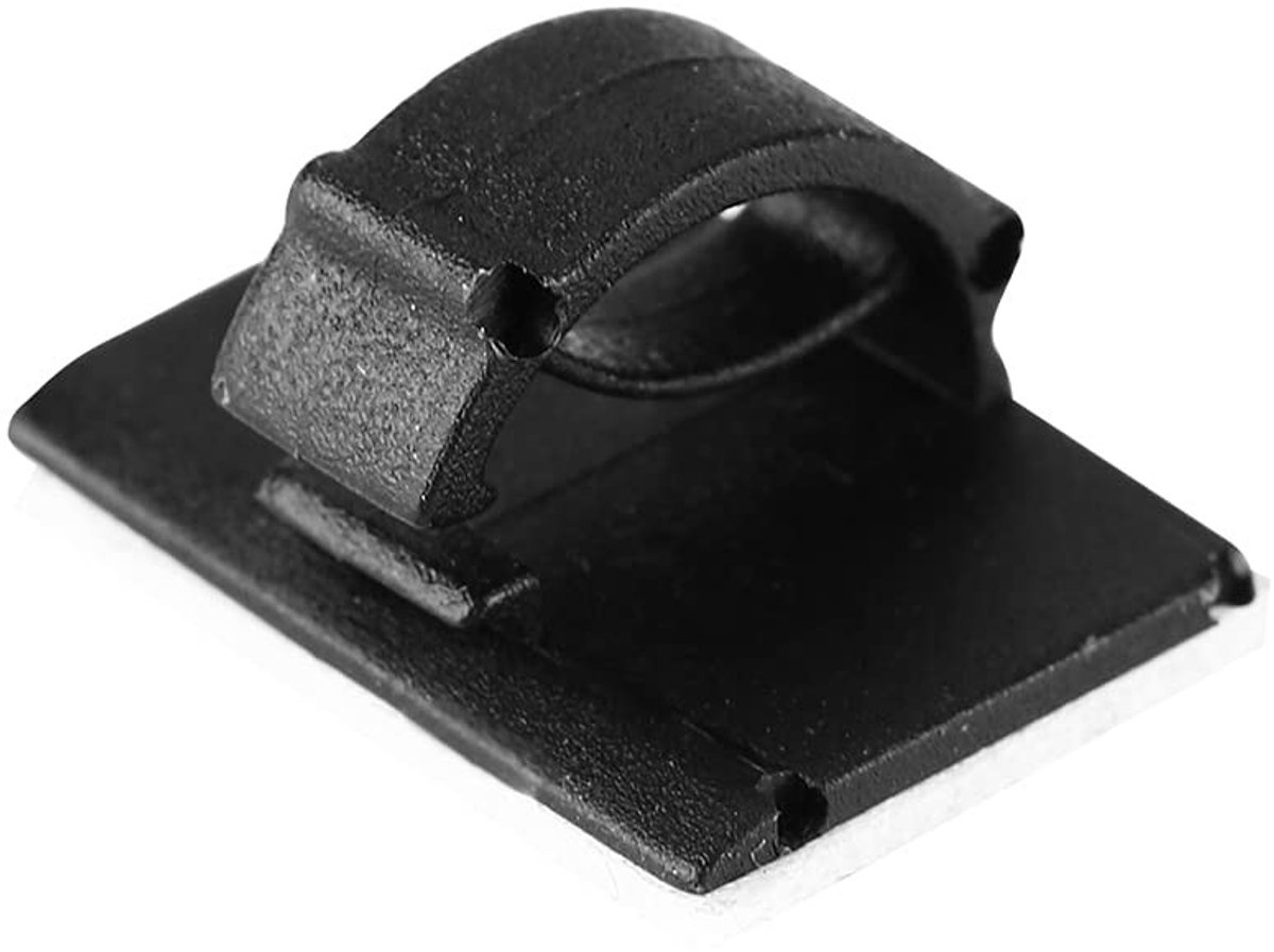 Dailygoods- Koordkabelclip 40 Stuks - Zelfklevend - Snoerbeheer - Draadbevestiging - Organisator - Vaste Clips - Snoerclip