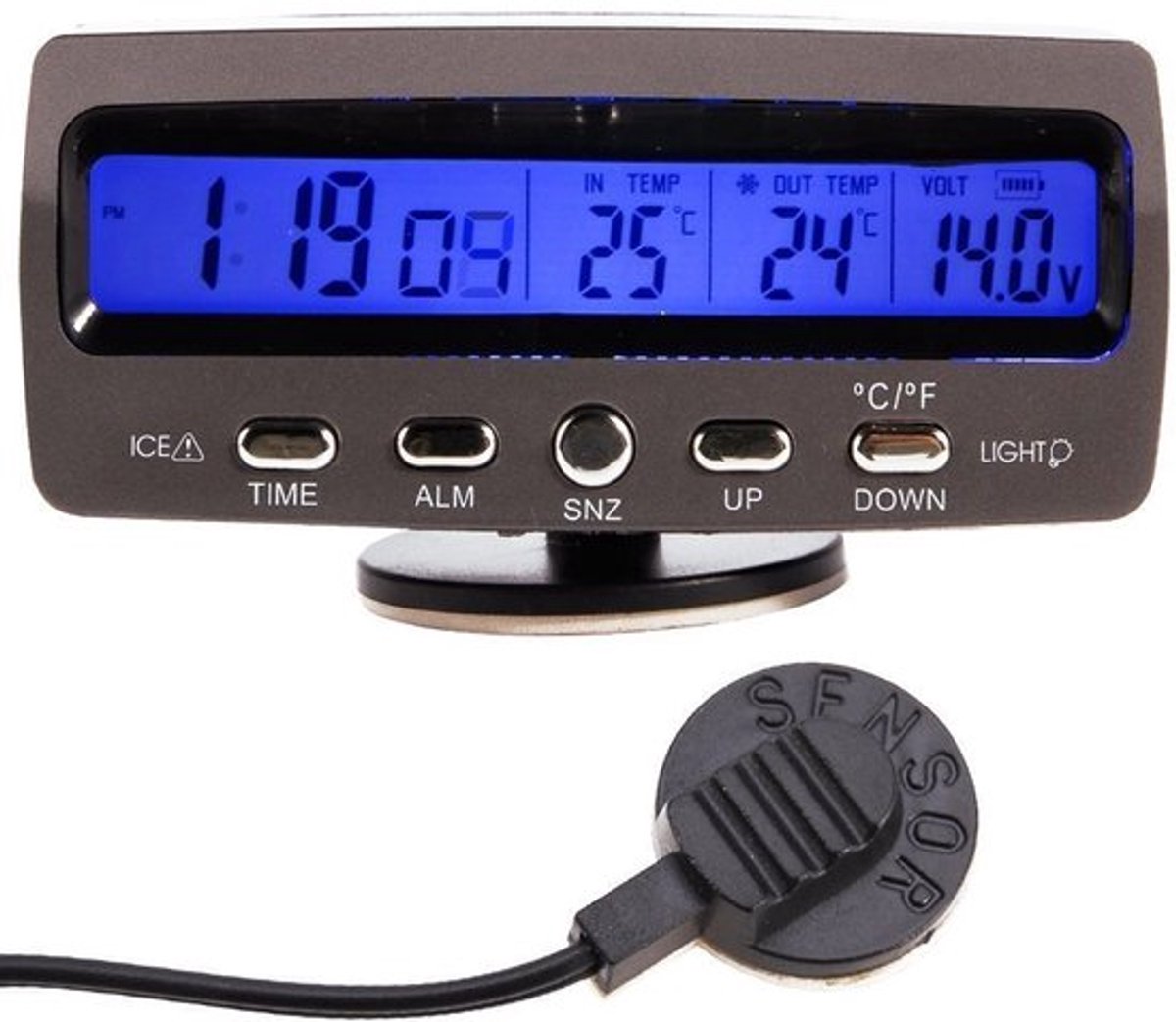 Allecto - Digitale Thermometer - Auto Binnen- en Buitenthermometer