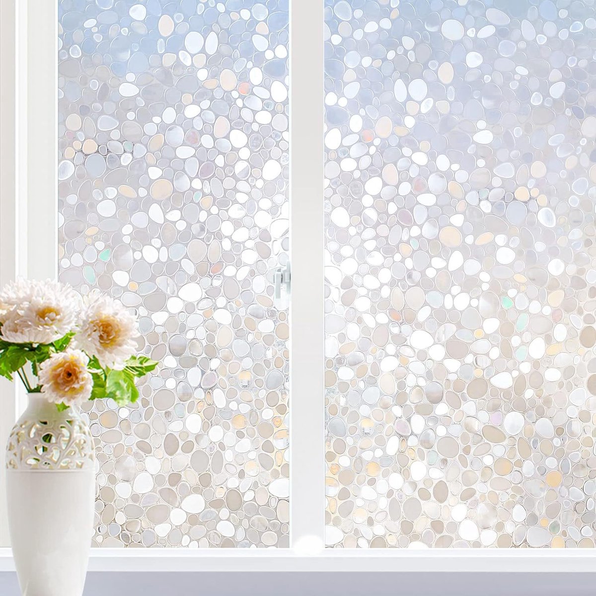 Raamfolie - raamfolie anti inkijk - raamfolie glas in lood - Privacy - Decoratiefolie - raamfolie statisch - Zelfklevend - Glas in Lood - ra