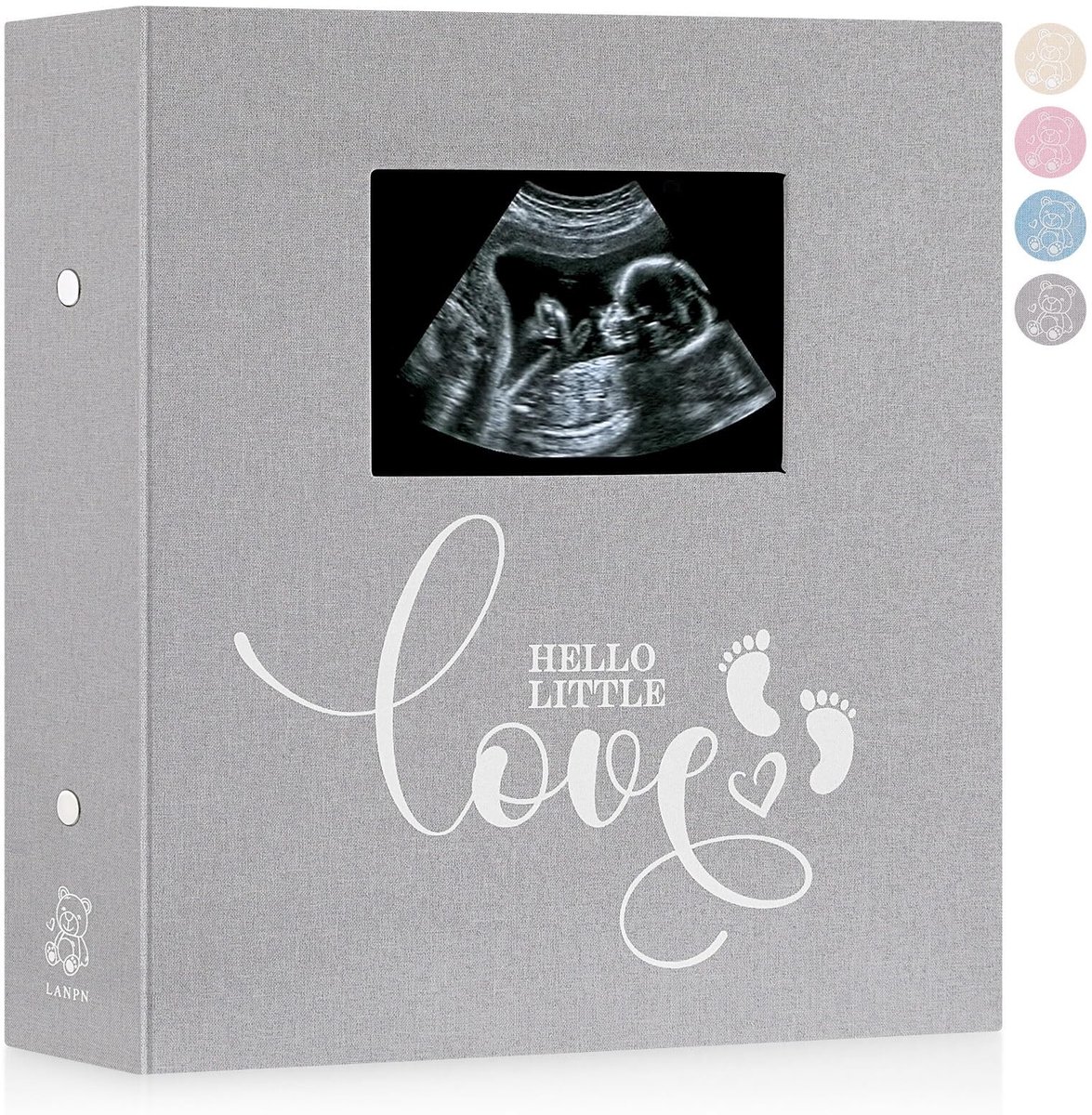 Dailygoods- Babyfotoalbum 600 Zakken - Linnen Omslag - Waterdicht - Zuurvrij - Luchtdicht - Stevig Ontwerp - Aanpasbare Capaciteit - Fotoboek