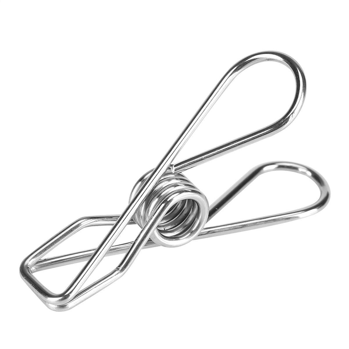 Dailygoods - Set van 20 Roestvrijstalen Wasknijpers voor Kleding