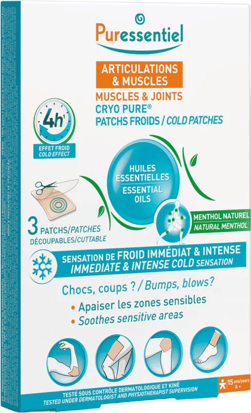 Puressentiel Spieren & Gewrichten Cryo Pure® Koude Patches 3 Pleister