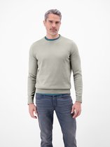 LERROS Gebreide herentrui van katoen met ronde hals , Maat: XXXL , Kleur: PEARL GREY , 100% katoen