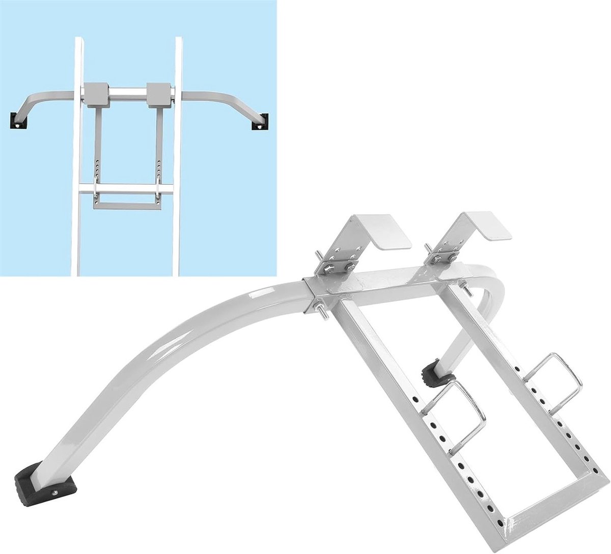 Ladderbeugels voor Daken, Verstelbare Ladderstabilisator, Veiligheidshaken voor Laddergebruik, Geschikt voor Wandladers en Daken
