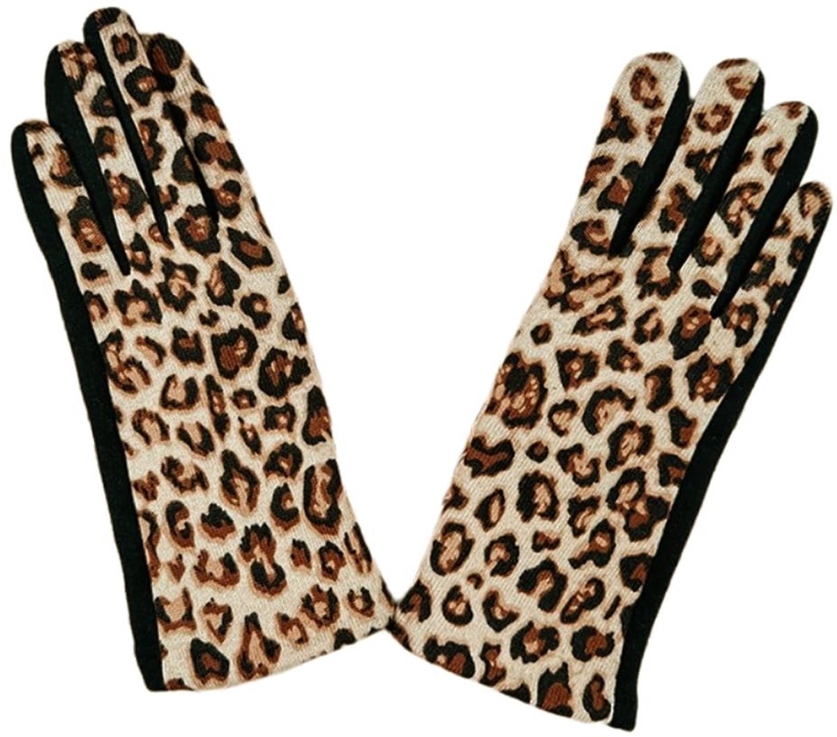 SMOAKEZ- Winterhandschoenen Dames - Warm Gevoerd - Touchscreen - Winddicht - Luipaardpatroon - Zacht Materiaal - 1 Paar - Handschoenen