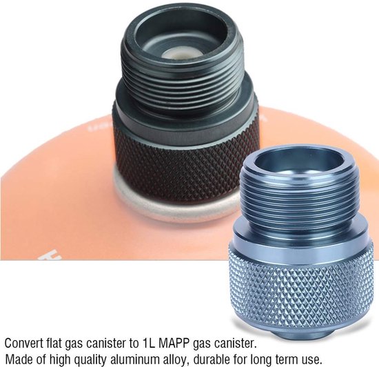 Dailygoods - Camping Stove Adapter Set - Gasvervanger - Handig voor buitengebruik - Duurzaam en lichtgewicht - Geschikt voor campers - Aluminium ontwerp van Dailygoods — afbeelding 4