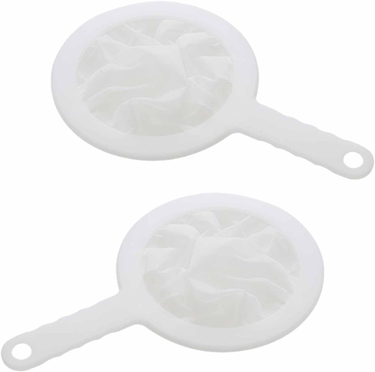 Set van 2 Plastic Nylon Fijne Zeef met 200 Mesh - Voedselveilige PP Zeef voor Koffie, Jam en Groenten met Antislip Handvat