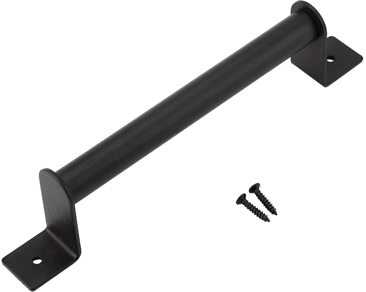 Dailygoods- Trekhandgreep Zwart - Deurknop - Deurgreep Buiten - Deurgreep Schuifdeur - Duurzaam Carbon Staal - Eenvoudig te Installeren