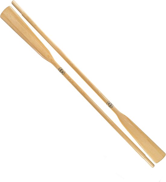 Peddel Set - Roeispanen - Kajakken - Verstelbare Lengte - 240 CM - Zwart Staal Hout — afbeelding 3