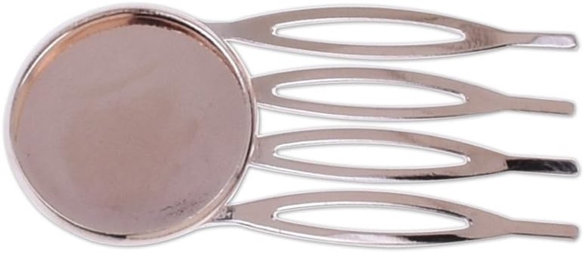 Haarspeld Set - Haaraccessoires - DIY Sieraden Maken - 4 Tanden Basis - 20mm Cabochon