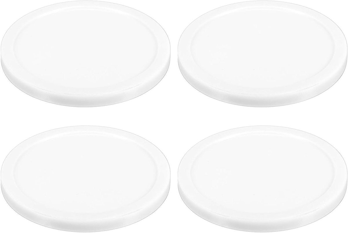 Air Hockey Pucks - Hockey Schijven - Spel Vervanging - Duurzaam ABS Materiaal - 8.2cm Diameter - Wit