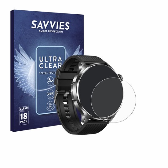 Savvies - Screenprotector voor SLOKSFil I136 1.52" - Folie Beschermfolie transparant 18 Stuks