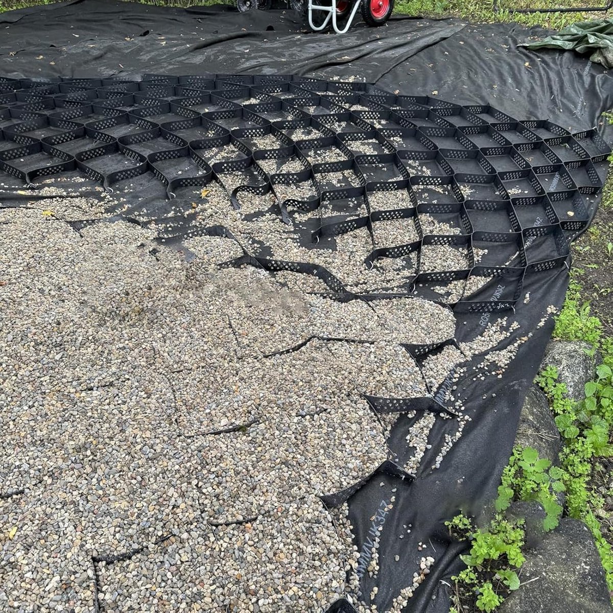 Grondrooster Stabilisatiesysteem - Honingraat Structuur - Oprit Aanleggen - Hoge Draagkracht - 11x11 Inch
