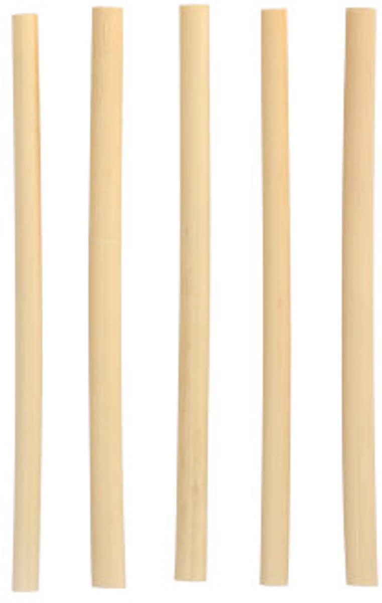 100 Cocktail drinkrietjes riet pure Ø 7 mm · 15 cm