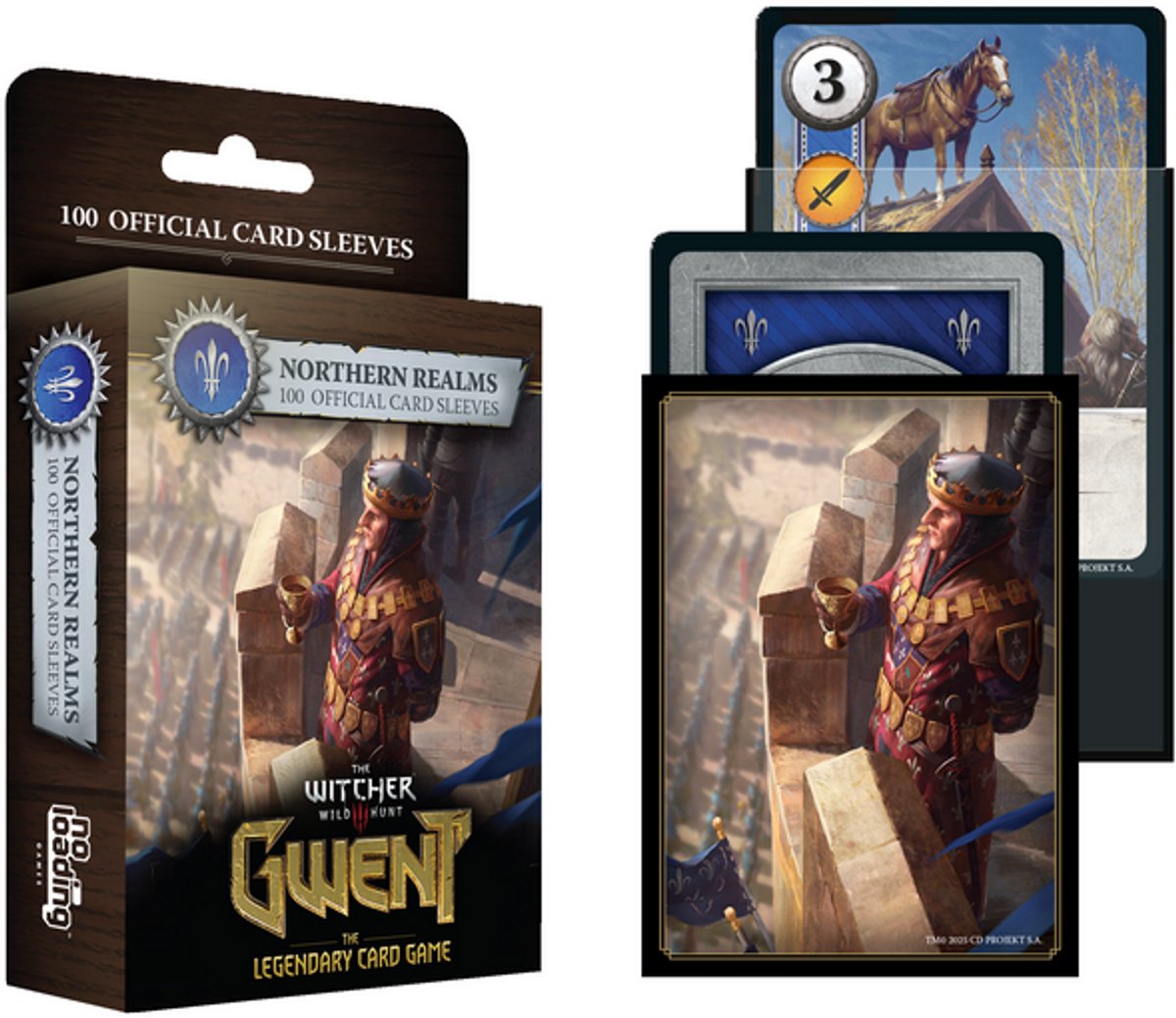 MNKY Entertainment Gwent kaartenhoezen Northern Realms 100 stuks kaartenbescherming.